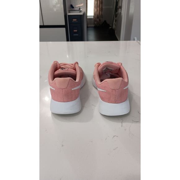Nike Tijuan  pink and white mesh athletic running sneaker Sz 6.5 Y-8 W - Picture 6 of 8